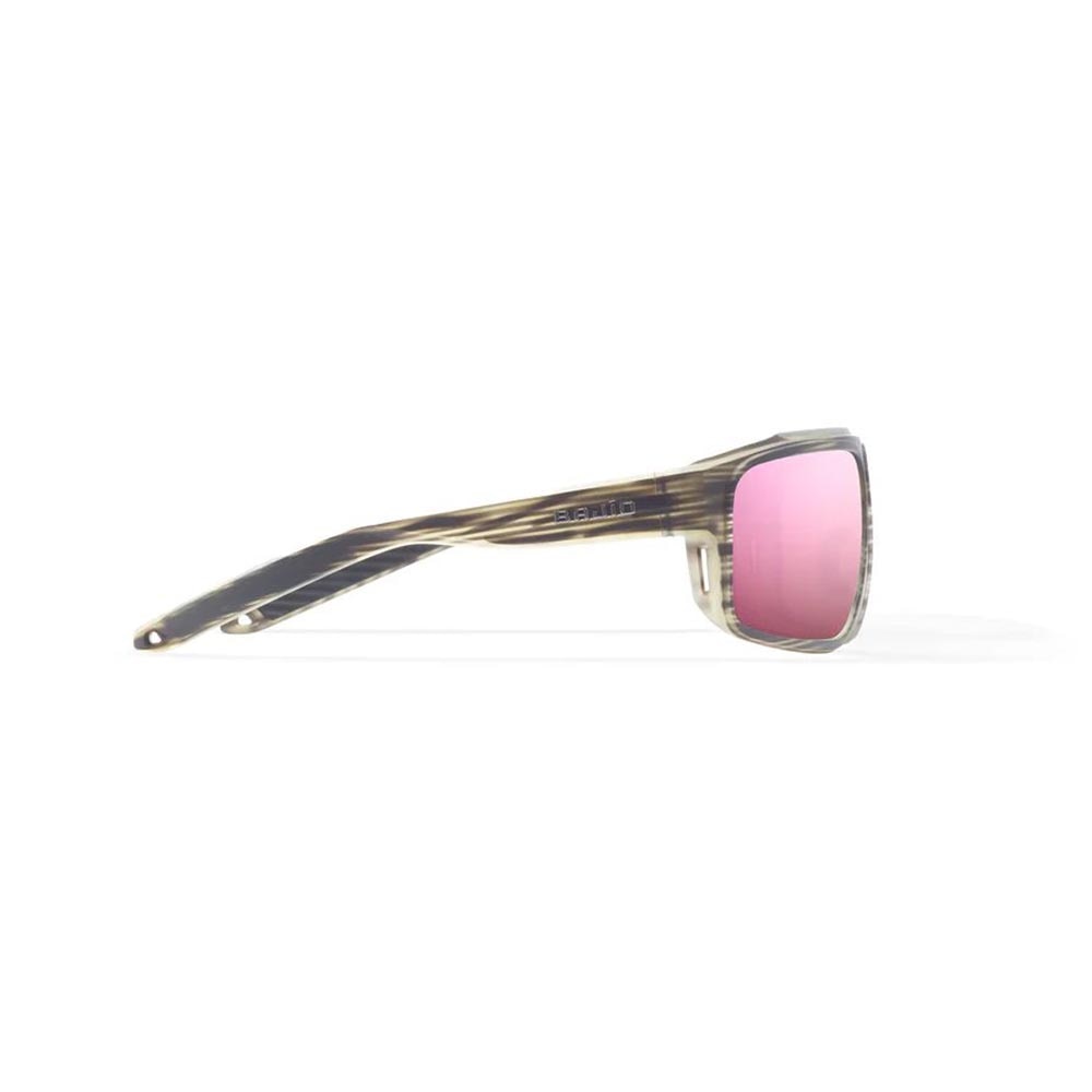 Bajio Greenland Sunglasses Polarized in Grey Grass Matte with Rose Mirror Glass